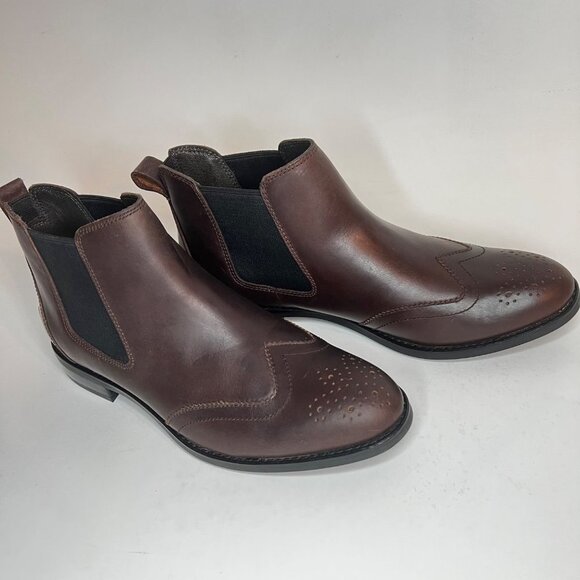 Sperry Women Leather Ankle Boots Brown Chelsea Boots Size 10 - Picture 9 of 9